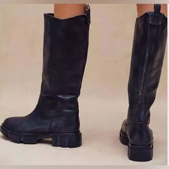 Free People Brooks Tall Boots/ size 37 - Picture 1 of 11